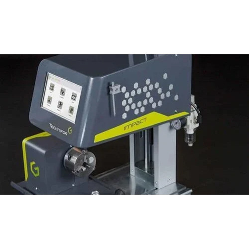 Dot Peen Marking Machine - Color: Grey And Green