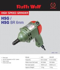 Ralli wolf HIGH SPEED GRINDER (HSG BR 6mm)