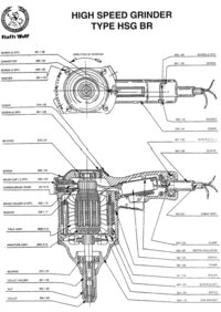 Ralli wolf HIGH SPEED GRINDER (HSG BR 6mm)