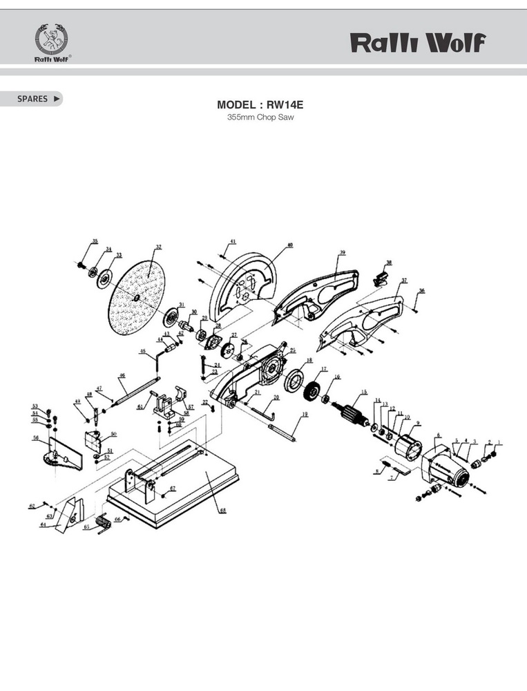 Ralli wolf  Chop saw (355mm)