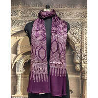 Ajrakh Handblock Soft Silk Stoles