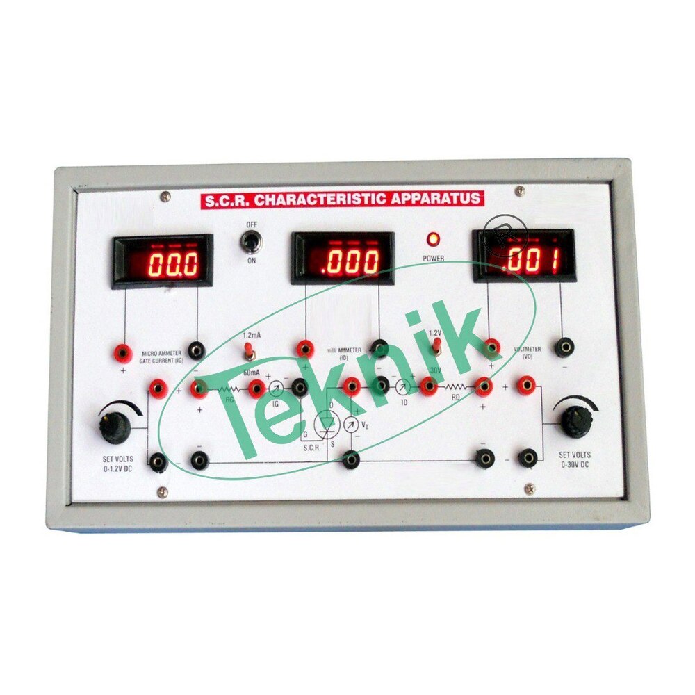 SCR CHARACTERISTICS APPARATUS WITH ALUMINUM PANEL & DIGITAL PANEL METERS