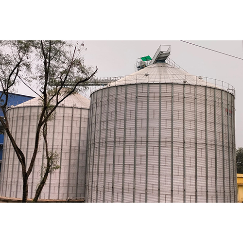 Heavy Duty Grain Storage Silos - Color: As Per Requirement