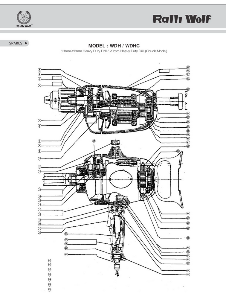 Ralli Wolf Hevy Dyuti Drill  (WDH, WDH 12, 13mm to 23mm)