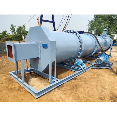 100 Kph Rotary Drum Dryer - Size: Customized