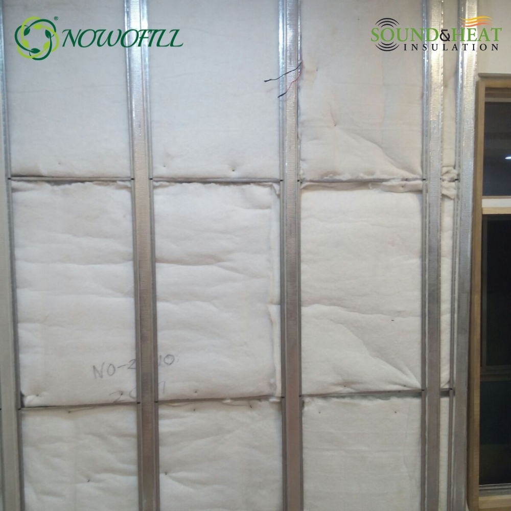 Nowofill Highloft Polywool Insulation Material For Sound And Heat - Color: White