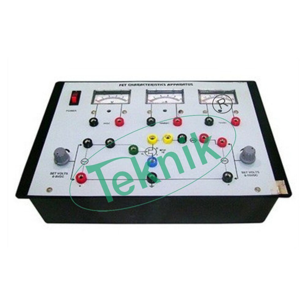 FET CHARACTERISTICS APPARATUS WITH ALUMINUM PANEL & SQUARE METERS