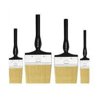 Paint Roller Brush - Synthetic Fiber, 6 Inch Size, Black Plastic Handle | Versatile Tool for Efficient Painting Coverage