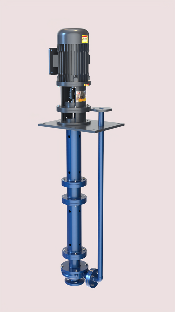 Industrial vertical metallic pump