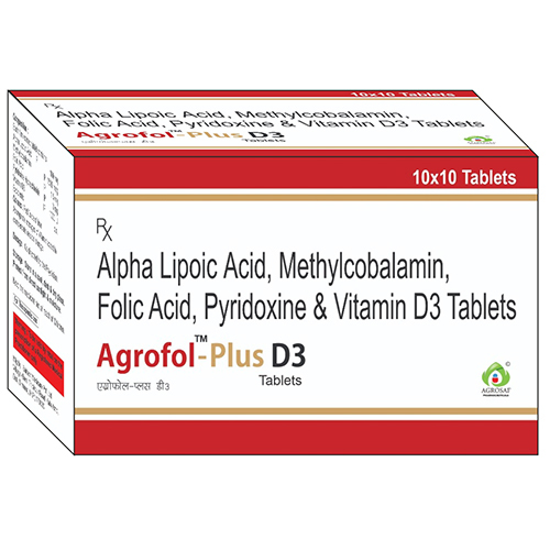 Alpha Lipoic Acid Methylcobalamin Floic Acid Pyridoxine And Vitamin D3 Tablets