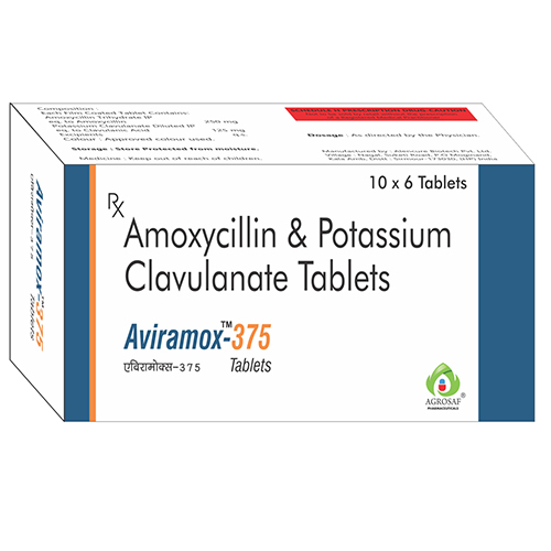 Antibacterial Amoxicillin And Potassium Clavulanate Tablets