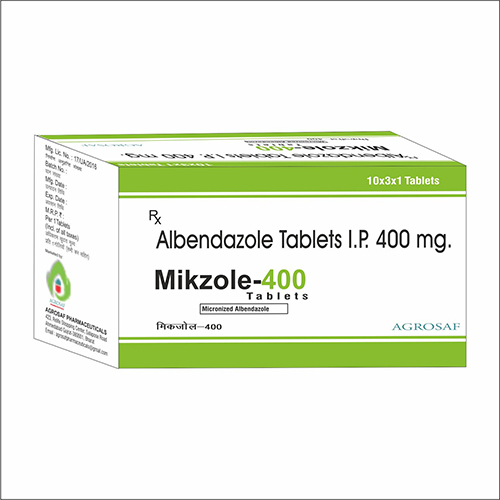 Albendazole Tablets - 400mg, General Medicine for Adults, Effective Against Parasitic Infections, Storage at Room Temperature