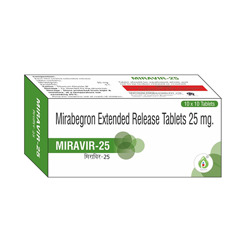 25Mg Mirabegron Extended Release Tablets - Drug Type: General Medicines