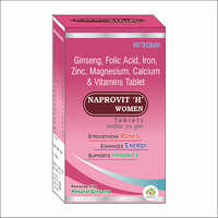 Ginseng Folic Acid Iron Zinc Magnesium Calcium And Vitamins Tablets