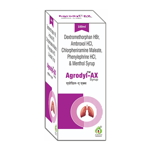 100 ML HBr Ambroxol HCl Phenylephrine HCl And Menthol Syrup