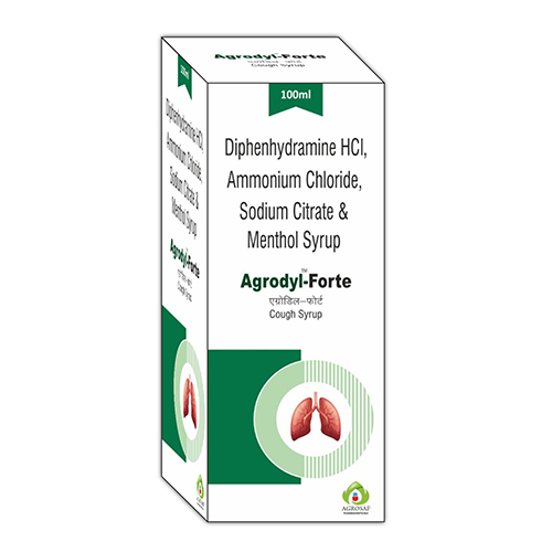 100 ML Diphenhydramine HCl Ammonium Chloride Sodium Citrate And Menthol Syrup