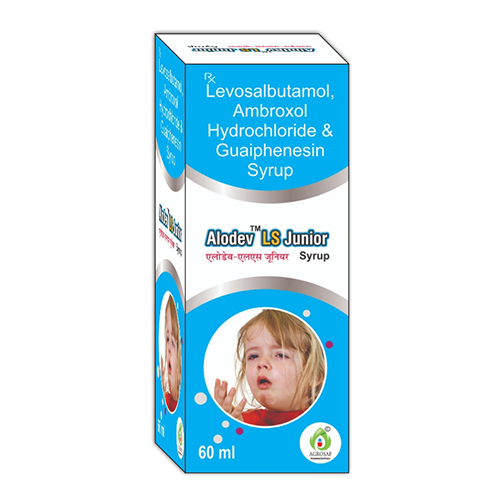 60 ML Levosalbutamol Ambroxol Hydrochloride And Guaiphensin Syrup