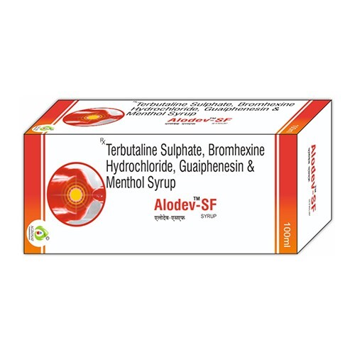 100 Ml Terbiutaline Sulphate Guaiphensin And Menthol Syrup - Drug Type: General Medicines