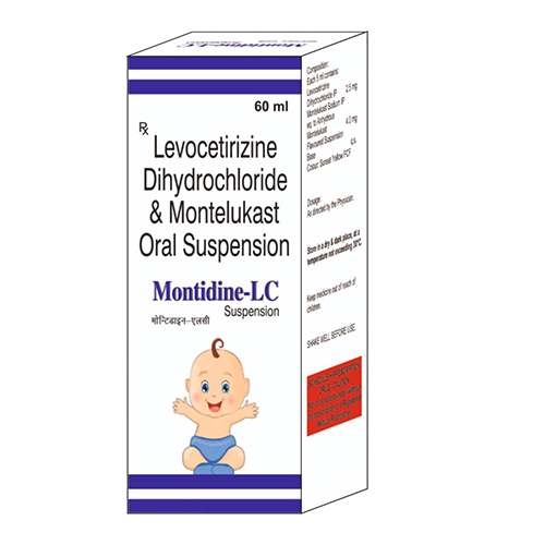 60ml Levocetirizine Dihydrochloride And Montelukast Oral Suspension