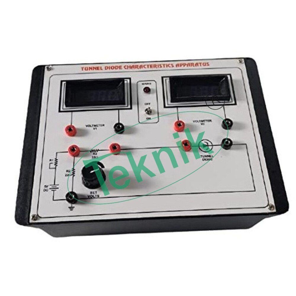 TUNNEL DIODE CHARACTERISTICS APPARATUS WITH BAKELITE PANEL & DIGITAL PANEL METERS