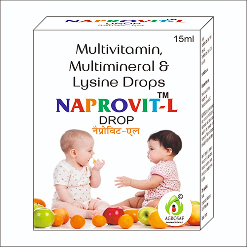 15Ml Multivitamin Multimineral And Lysine Drops - Age Group: Adult