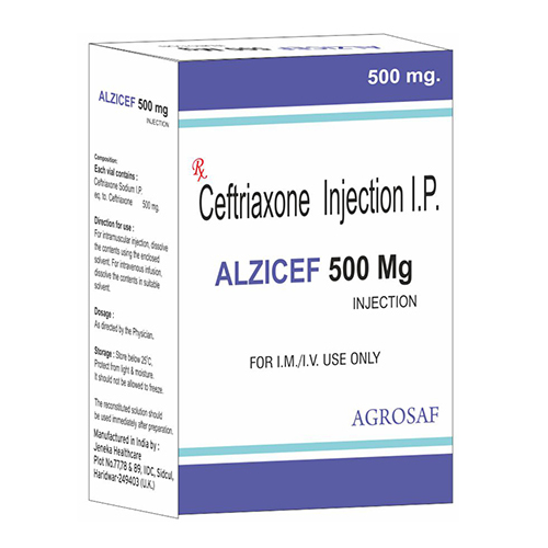 500 Mg Ceftriaxone Injection Ip - Drug Type: General Medicines