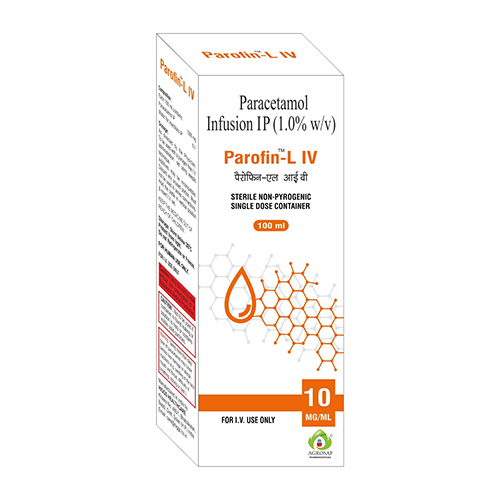 Paracetamol Infusion - Liquid Form Medicine | Adults Use, Room Temperature Storage, Quick Action for Fever and Pain Relief