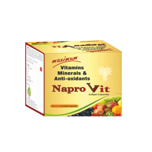 Vitamin Minerals And Anti-Oxidant Softgel Capsules