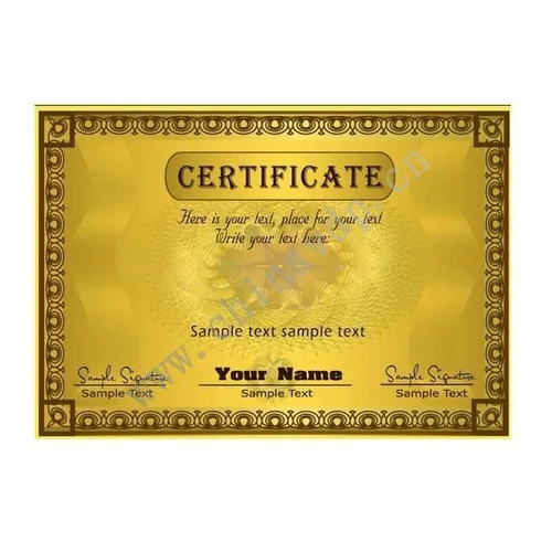 Certificate Printing Service