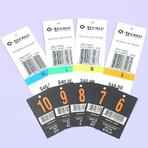 Price Barcode Tags - Color: Black And White