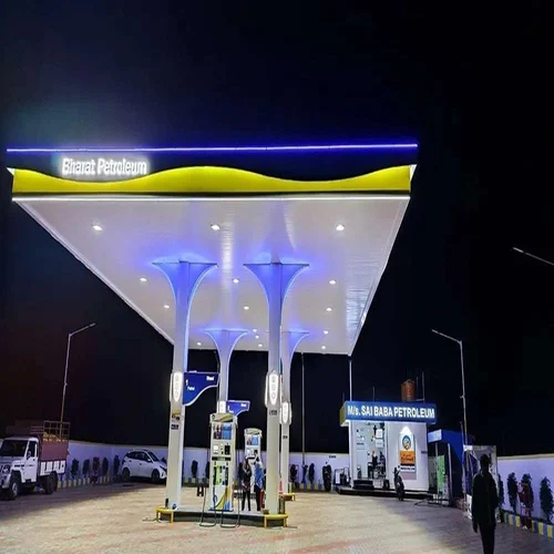 Bpcl Petrol Pump Canopy - Acrylic Sheet, 12 Feet X 12 Feet, 10mm Thickness | Durable, Weather-resistant, Easy To Install And Maintain