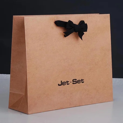 Paper Carry Bag - Kraft Paper, Customized Size, Brown Color, Eco-Friendly Choice for Sustainable Packaging Solutions