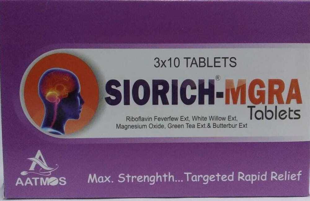 sIORICH-MGRA TABLETS MAX. STRENG TARGETED RAPID RELIEF (3*10)