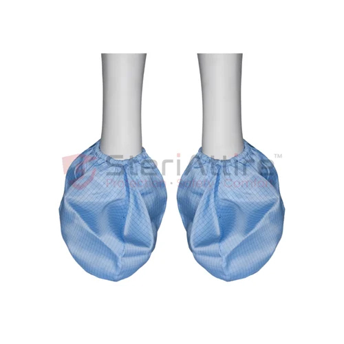 Steriattire Esd-Anti Static Shoe Cover (Ankle Length) - Color: Blue