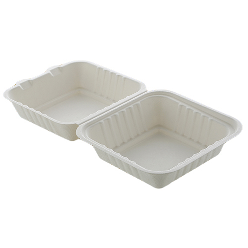 Disposable 6 x 6 Clamshell Burger Box