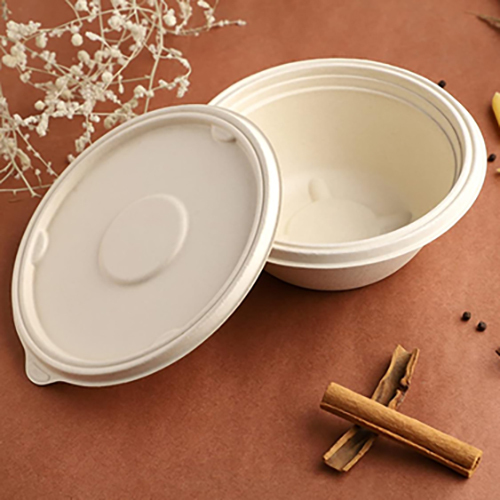 Containers With Lid - Paper Or Thermocol, 9x6 Inches, Various Colors, Durable For Commercial Use