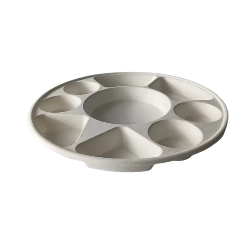 Bagasse 9 Cp Tray - Application: Food Items
