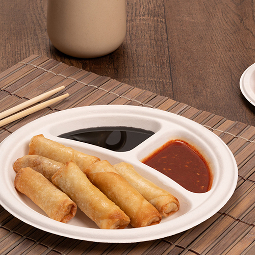 10inch 3CP Round Plate Disposable