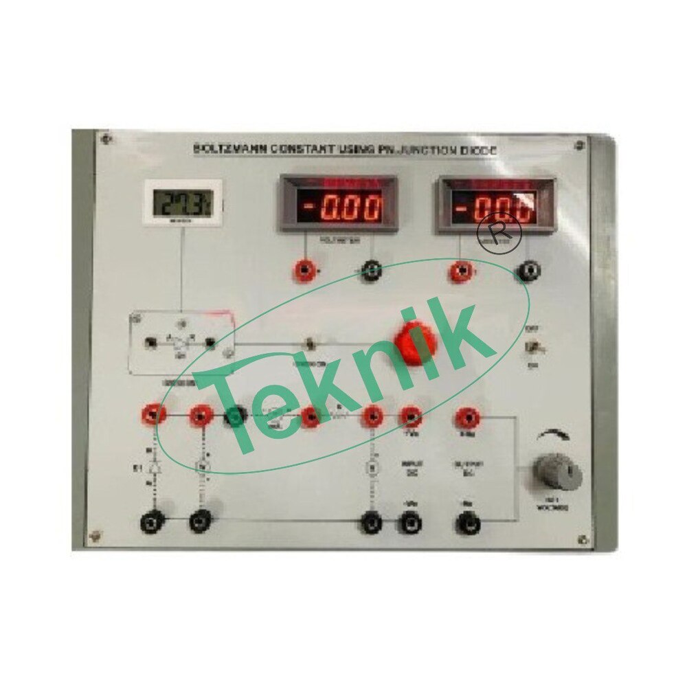 BOLTZMAN CONSTANT APPARATUS WITH PN JUNCTION DIODE WITH ALUMINUM PANEL & DIGITAL PANEL METERS