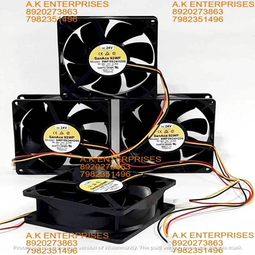 SANACE 9WF0924H206 SANYO DENKI (24V 3 WIRE SIZE 92X92X32MM) COOLING FAN