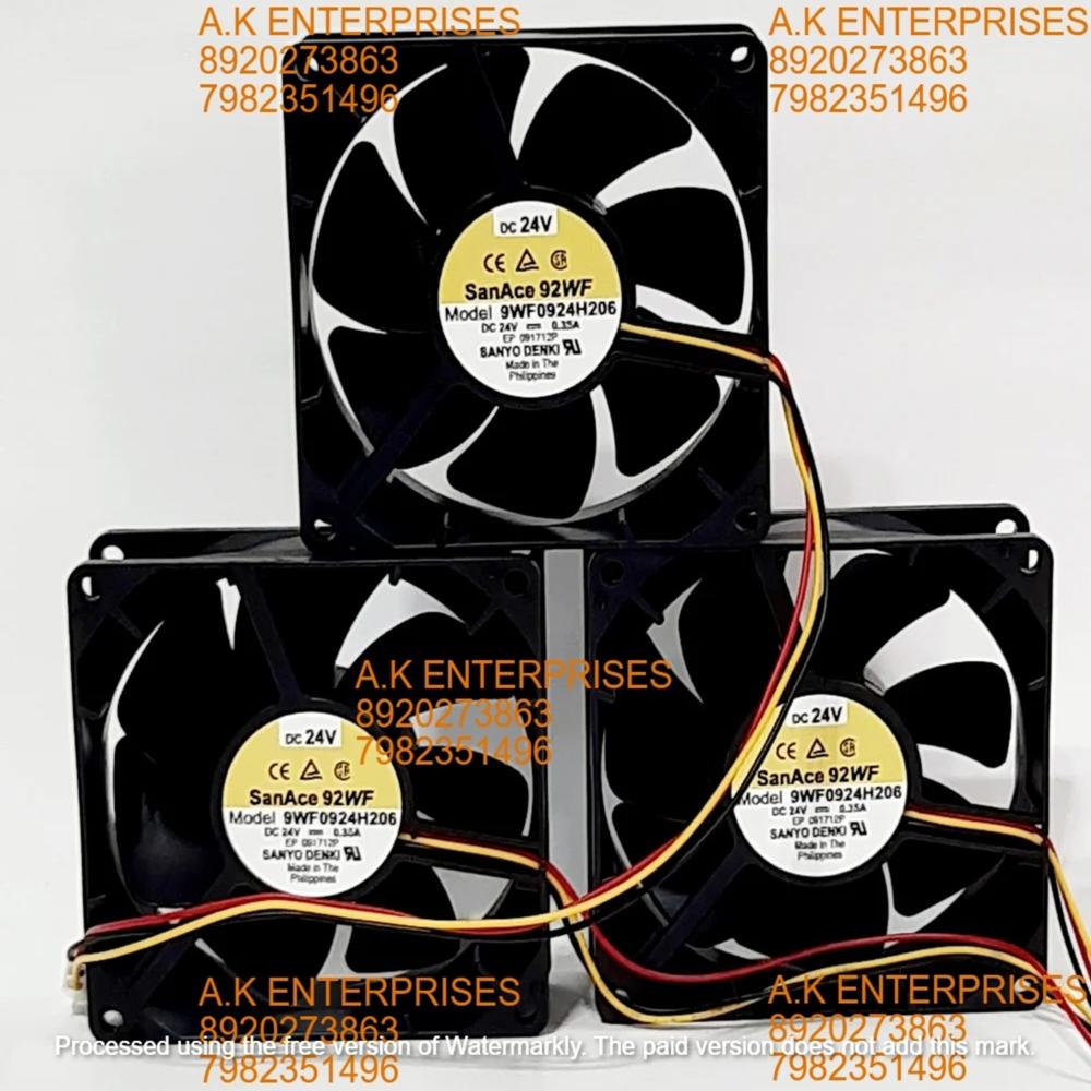 SANACE 9WF0924H206 SANYO DENKI (24V 3 WIRE SIZE 92X92X32MM) COOLING FAN