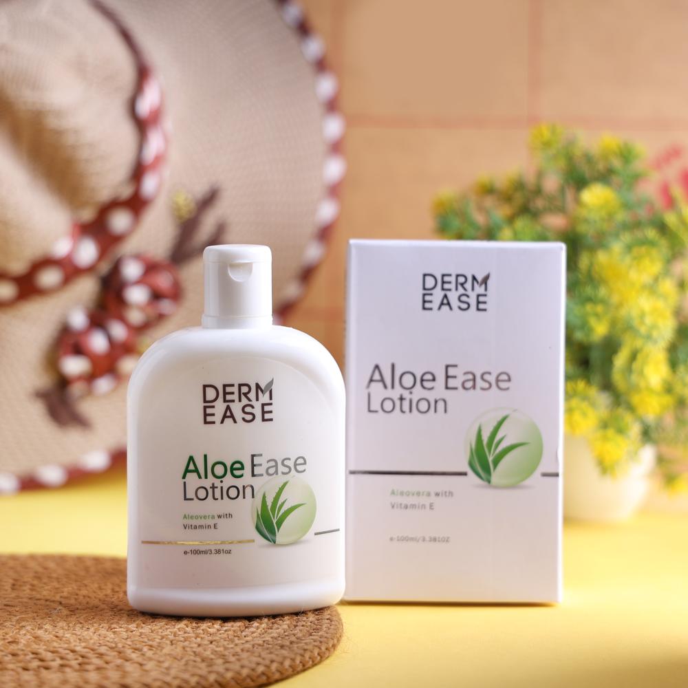 Alo Ease Lotion - Pure Aloe Vera Lotion | Soothing Hydration, Natural & Herbal Ingredients For Skin Softening And Protection