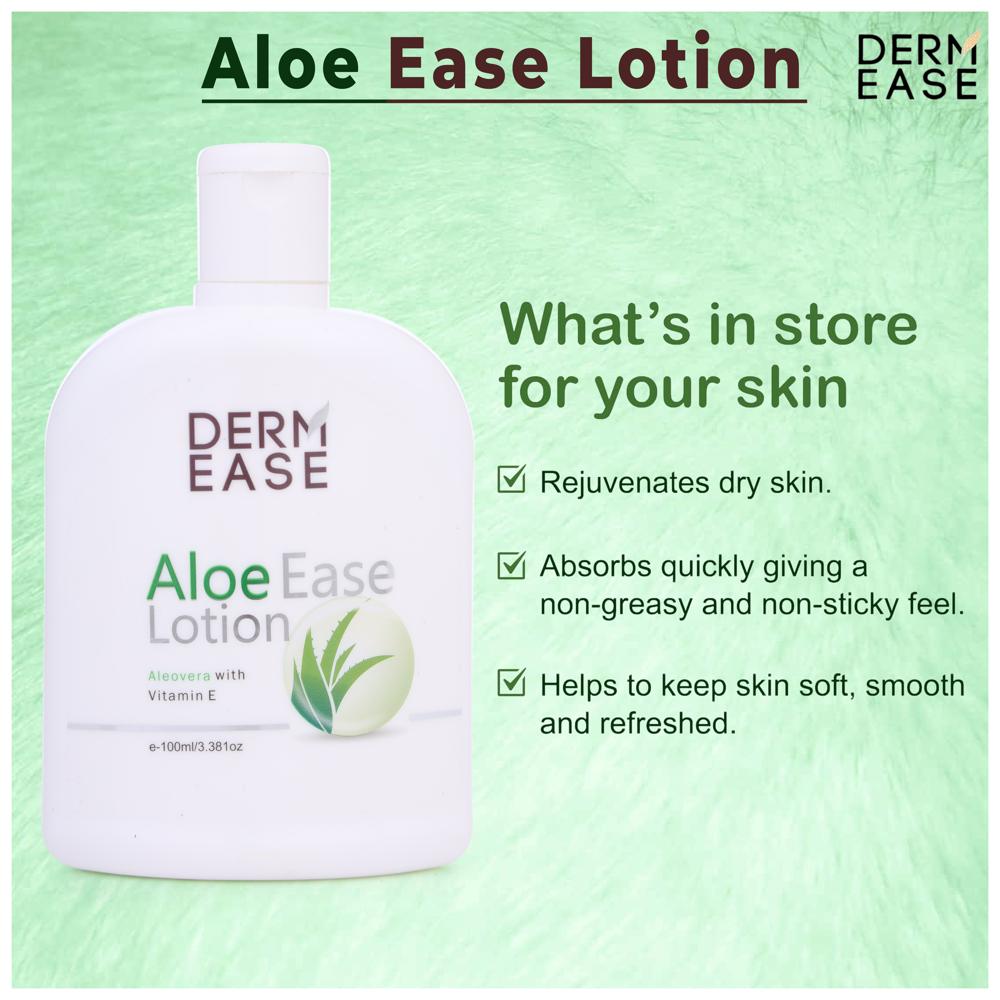 Alo Ease Lotion - Pure Aloe Vera Lotion | Soothing Hydration, Natural & Herbal Ingredients For Skin Softening And Protection