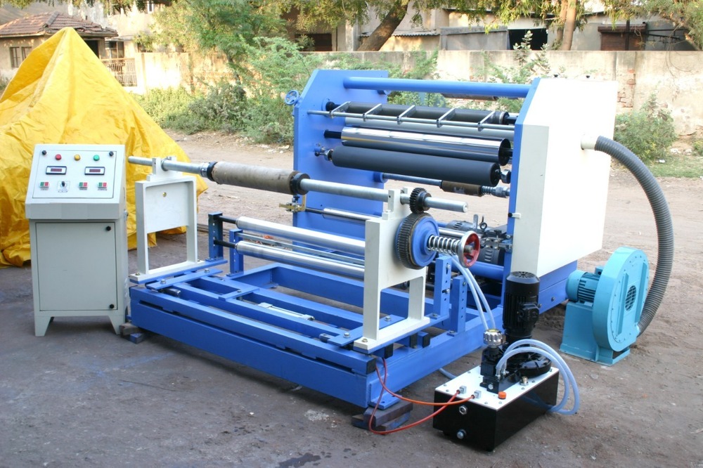 Shaft Winder Slitter Rewinder Machine