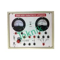 ZENER DIODE V-I CHARACTERISTICS APPARATUS WITH BAKELITE PANEL & ROUND METERS (FORWARD & REVERSE)