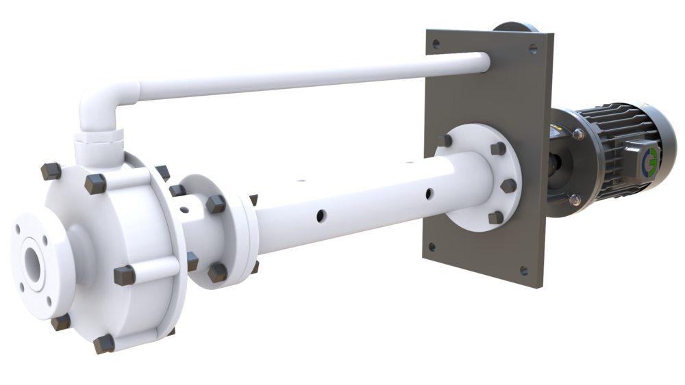 Industrial Pp Vertical Sump Pumps - Flow Rate: Upto 200 Ma /Hr