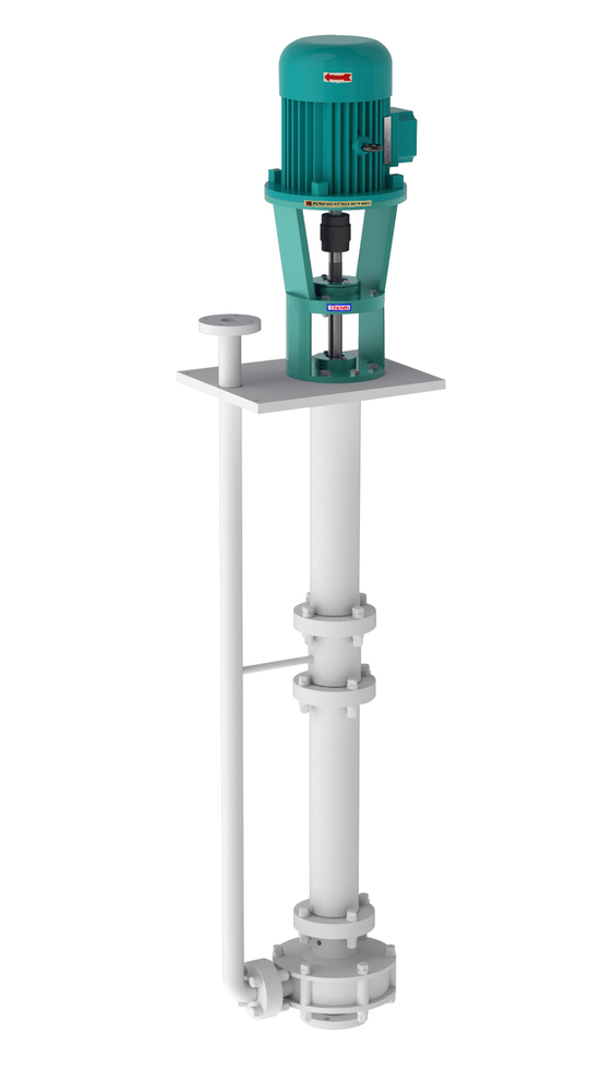 Industrial Pp Vertical Submerged Pumps - Color: Blue
