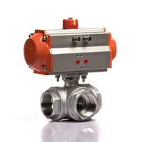 3 Way Aluminium Ball Valve - Application: Air