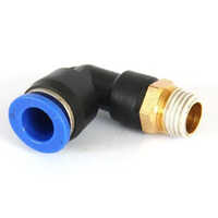 Pneumatic Pu Fittings - High-quality Metal, Various Sizes, Sleek Black Finish | Durable Industrial Air Media Solution