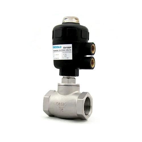 Gy- 50 Penumatic Globe Valve - Color: Silver And Black